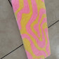 Pink and Yellow Wavy Keyboard Rug