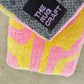 Pink and Yellow Wavy Keyboard Rug