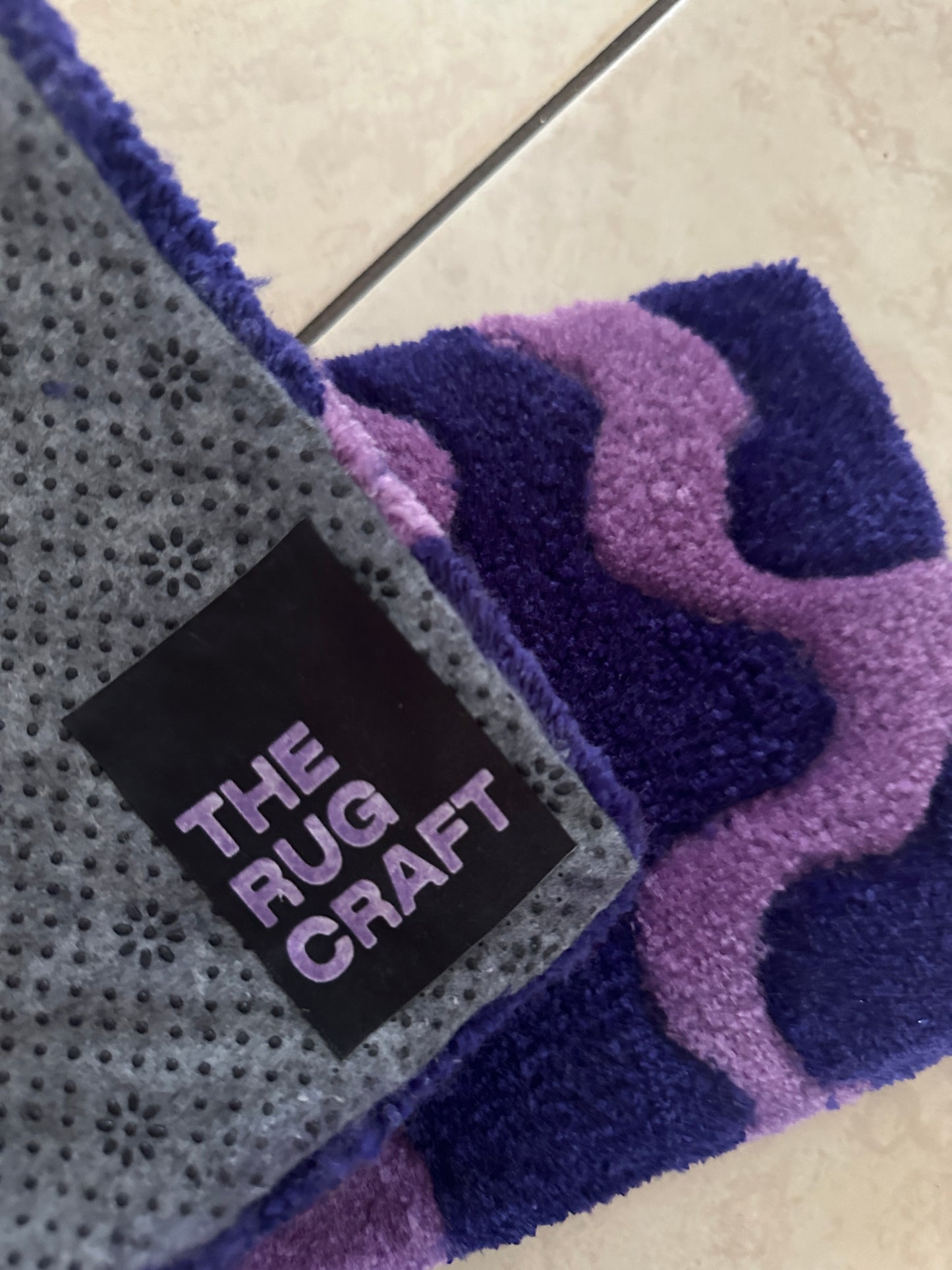 Purple Wavy Keyboard Rug