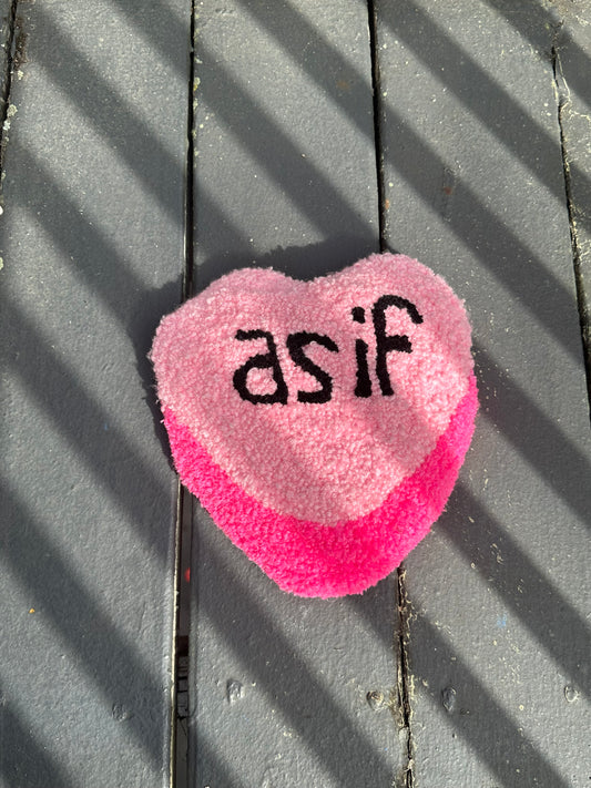 “as if” candy heart hanging