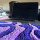 Purple Wavy Keyboard Rug