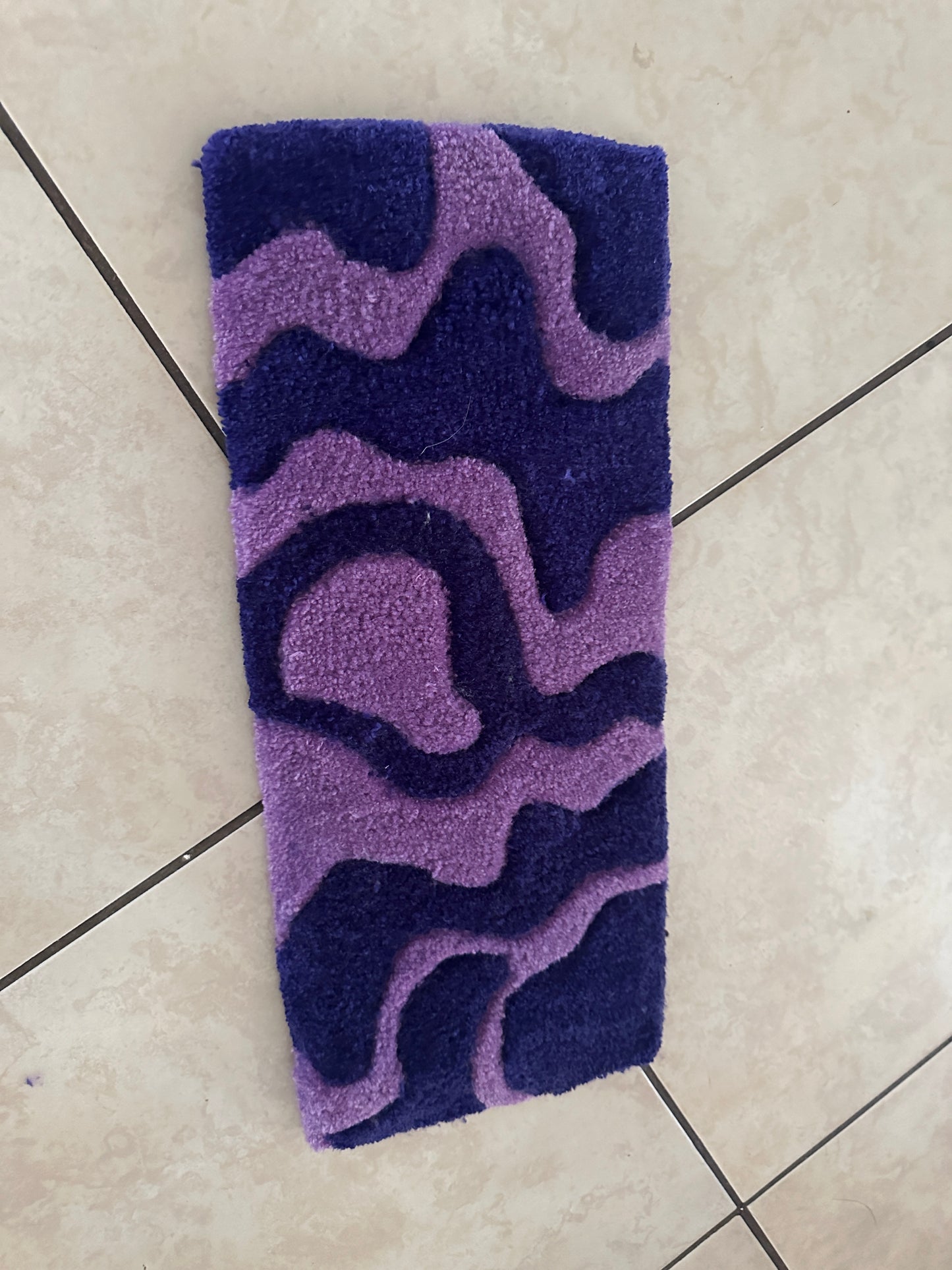 Purple Wavy Keyboard Rug